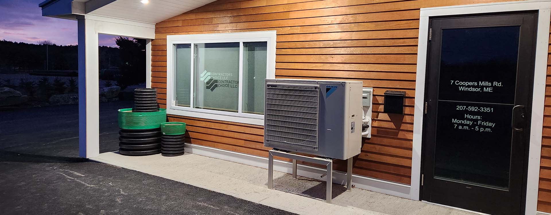 Photo of our facility in Windsor, Maine.